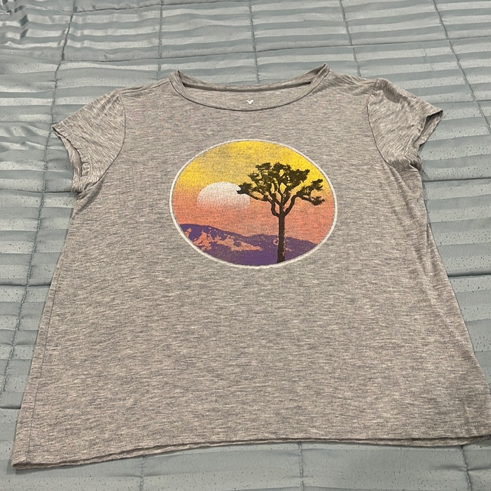 Gray American Eagle Shirt